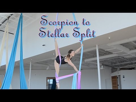 Aerial Silks Tutorial Scorpion to Stellar Split
