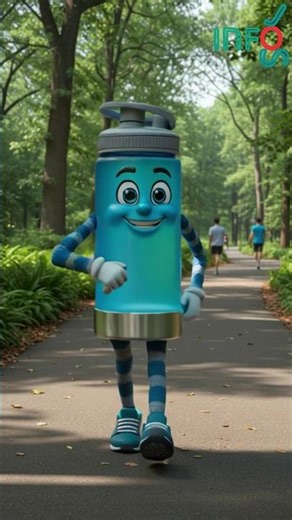A Water Bottle’s Morning Jog Adventure #funnyshorts #funnymoments #funny