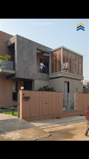 ArchitectureMind on Instagram: "A North-Facing House Designed Around Light, Courtyards & Double-Height Spaces | Inside Ramrajya Step inside Ramrajya, a beautifully crafted 2,481 sq.ft north-facing residence located in Kinwat, Nanded, designed by 4th Axis Design Studio. This G+1 home is a masterclass in spatial planning, natural light, and vertical openness. From the moment you enter, the house unfolds as a seamless architectural journey—starting with parking and a mini garden, moving through a v