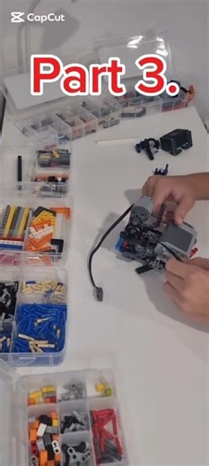 Part3 lego technic robotic arm 85/120 subs challenge #shorts