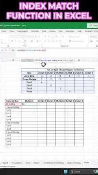 INDEX MATCH in Excel in 30 Seconds - Stop Using VLOOKUP ❌🔥 #Shorts #excel #excelformula #exceltips