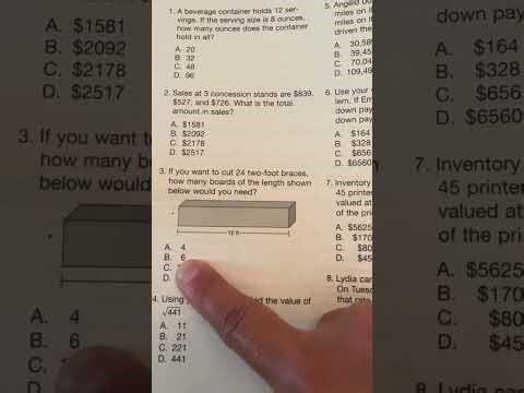 Number sense and problem-solving GED