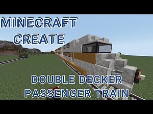 Minecraft Create | Double Decker Passenger Train | Tutorial