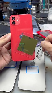 Quickly detect whether the mobile phone has been slammed or not, and whether the back case has been replaced can be quickly judged by using the blue sharp magnetic scanning film. #lanrui #mobile #repair | Lan Rui