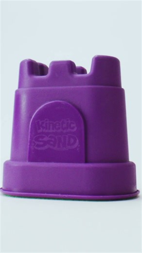 Sandcastles are meant for destroying! 🏰 #KineticSand #Satisfying