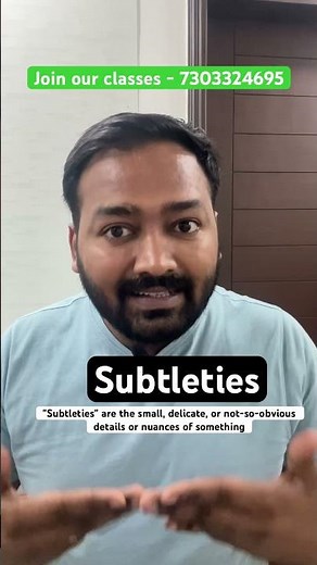 Subtleties meaning in English | English spoken #learnenglish #englishclass #spokenenglish