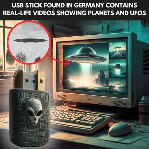 5.8K views · 77 reactions | USB Stick Discovered in Germany Contains Astonishing Real-Life Videos from the 1900s Showing Planets, Space, and UFOs #UFO #UAP #alien #paranormal #ancientalien | The Extraterrestrial Library | Facebook