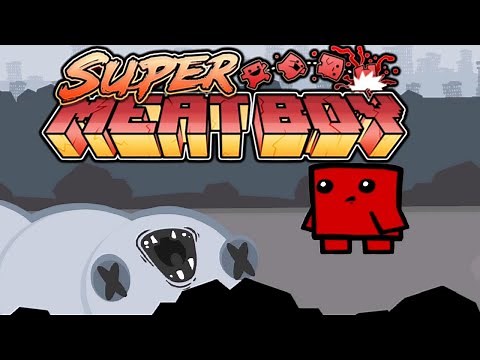 "Super Meat Boy" - Full A+ Walkthrough (Chapter 5 - The Rapture) | Light+Dark World & Warp Zones
