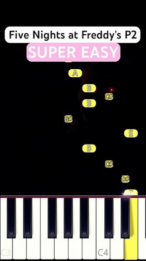 Five Nights At Freddy’s Part 2 🐻 (SUPER EASY Piano Tutorial) | Right Hand Only – With Accompaniment