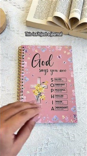 God Says You Are With Name Letter In Scripture | Personalized Prayer Journal
