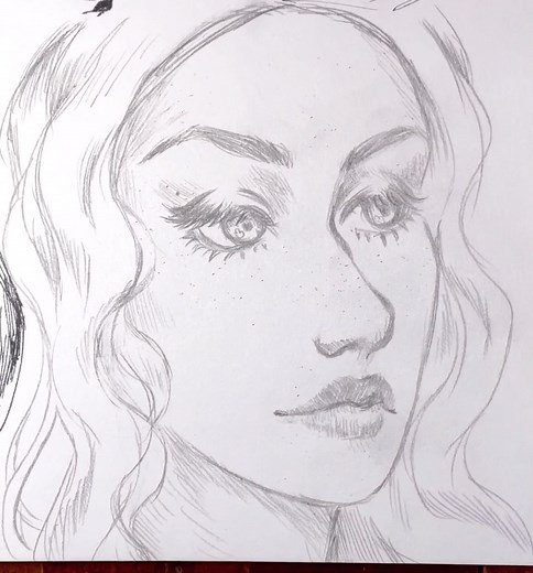 I need to draw more freckles 🤔 #drawing #doodle #doodling #sketch #sketching #art #traditionalart #pencildrawing #pencilsketch #arttimelapse #artprocess | Mboyleart