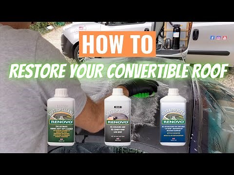 How to restore you soft top roof with the Renovo Soft Top Restorer kit