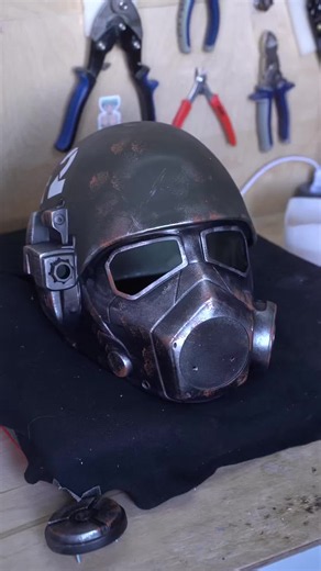 Love the NCR Ranger look but not the DIY struggle? We do the hard part - you get the finished helmet for your collection or cosplay Check the offer before it’s gone #ncrranger #falloutcosplay #cosplayhelmet #wasteland