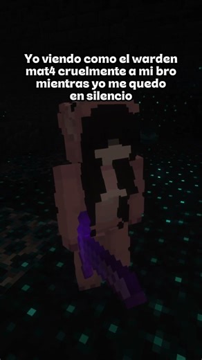 CUANDO el WARDEN PERSIGUE a TU AMIG@ en Minecraft... #gaminges #minecraft #minecraftespañol