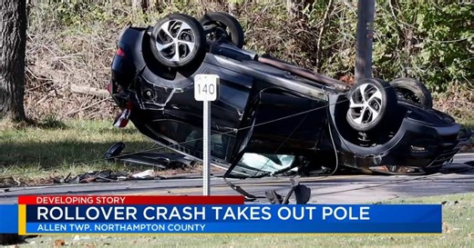 One injured in Allen Twp. rollover crash