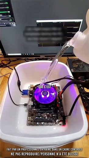 💀 He pours water on his PC…