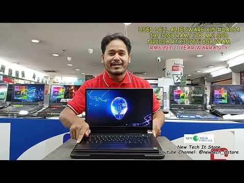 USED DELL ALIENWARE X15 R2 intel i9-14900HX 32GB 1TB SSD NVIDIA GEFORCE RTX3070Ti STOCK CODE : DA064