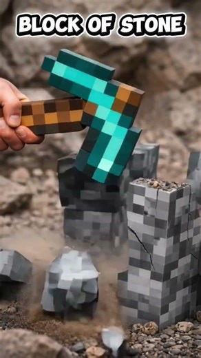 watching the destruction of various Minecraft blocks⛏️