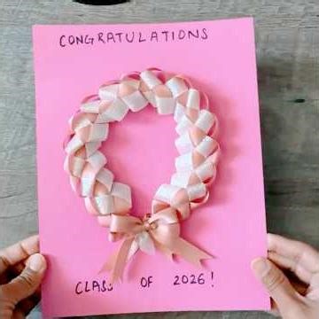 Turning a Lei Into a Graduation Card?! #ytshorts #graduationgift #craft #diycard