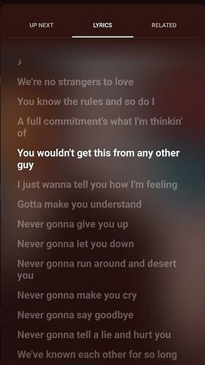 Rick Astley - Never gonna give you up (lyrics)