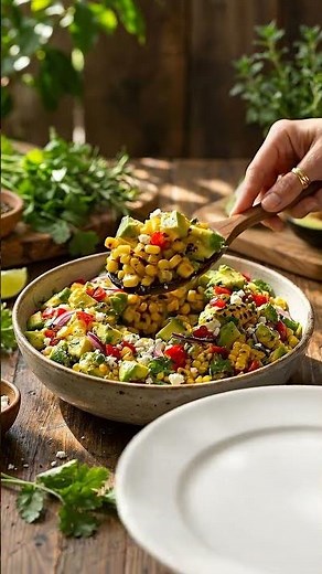 “5-Minute Sweet Corn Salad 🥗 | Healthy & Addictive Recipe! #easyrecipes #quickrecipes #sweetcorn