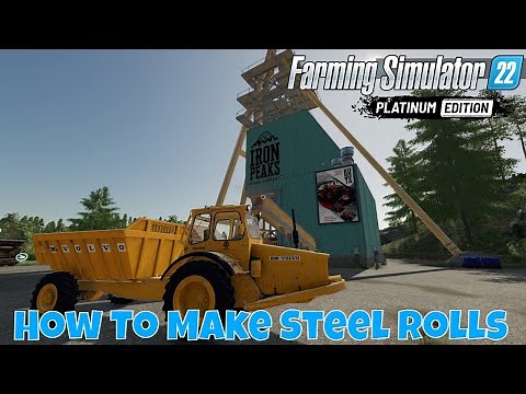Farming Simulator 22 Platinum Edition | How to Use The Iron Mine and Steel Mill - A Tutorial / Guide