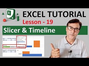 How to use Slicer and Timeline in Excel | MS Excel tutorial lesson - 19