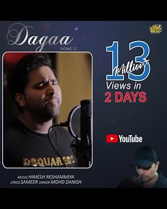 3.7K views · 310 reactions | Studio version of #Dagga is 13 million views in two days and trending on youtube, composed by Himesh Reshammiya with lyrics by legend Sameer Anjaan and sung by the super talented Mohd Danish from the Album Himesh Ke Dil Se, give it all your love ❤️❤️, make your own #reels Himesh Reshammiya Melodies https://www.youtube.com/watch?v=ADy86yct2jE | Sameer Anjaan | Facebook