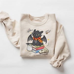 Toothless Vintage Sweatshirt, Toothless Costume Witch Halloween Shirt, Epic Universe Toothless Shirt, Night Fury Wizard Universal Studios - Etsy