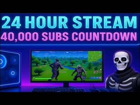 24 HOUR STREAM + GIVEAWAY | FORTNITE VIEWER CUSTOMS | WE HIT 40k!! | !discord !twitch
