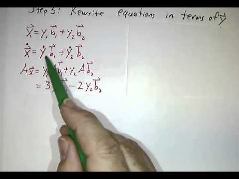Solving Systems of Linear ODEs Part I: Real Eigenvalues