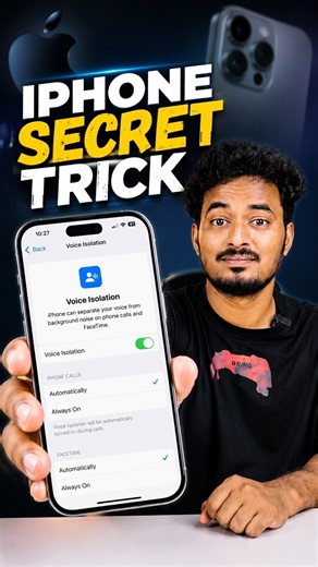 How to Use Voice Isolation on iPhone 📱🎙️ | iPhone Tips & Tricks #shorts #iPhone #Apple