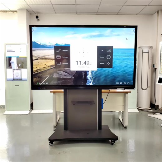 65 Inch Interactive Whiteboard Smart Interactive Board with LED Display Android OS