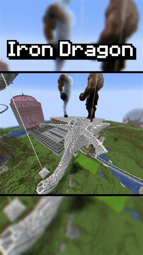 Building an IRON DRAGON in Minecraft Survival (#51)