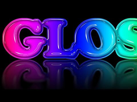 Photoshop tutorial: How to create glossy, molded plastic text with a reflection