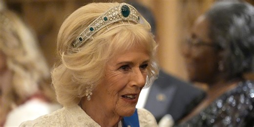 Queen Camilla Wore a Very Familiar Tiara for a Diplomatic Reception at Windsor Castle