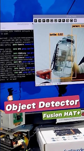 AI Camera Detects Objects in Real Time! 👀⚡ #arduino