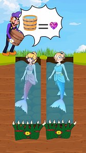 465K views · 8.6K reactions | Epic Water Challenge: Mario vs Waluigi in a Mermaid Showdown! #animation #shorts #viral | Gaming Himel | Facebook