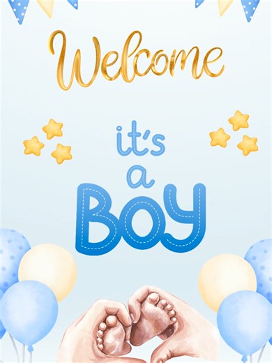 Free Baby Announcement Template for Customers