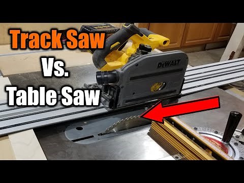 Dewalt Track Saw Vs Table Saw | Head To Head | THE HANDYMAN |