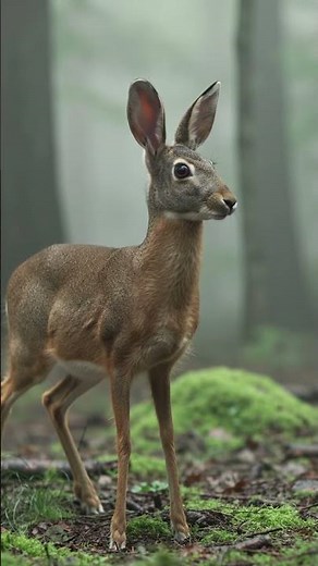 AI Fused a Rabbit and a Deer What Emerged Is Magical #aianimals #animalhybrids #hyperrealism
