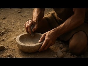 Primitive skills: How to make stone dishes with primitive tools