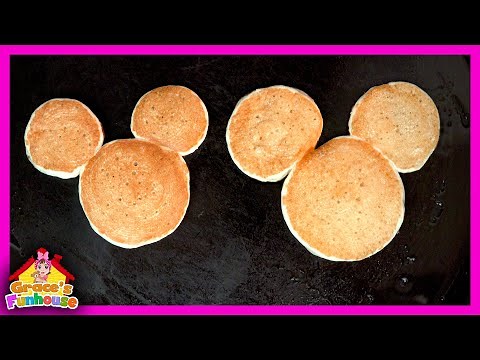 Make Mickey Mouse Pancakes in 1 Minute