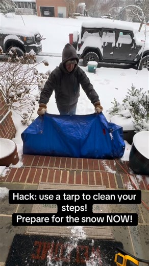 Turnbull Brockmeyer Law Group | DO NOT FORGET THE ESSENTIALS, TARP FOR THE UPCOMING SNOWSTORM ❄️ Our secret little snowstorm trick. Total game changer. • Lay tarps on... | Instagram