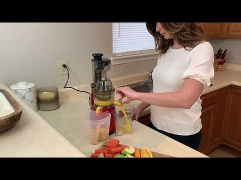 OverTwice Slow Masticating Juicer Cold Press Extractor Apple Orange Citrus Juicer Machine