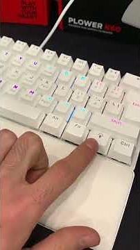 Rampage Plower K60 White & Black Gaming Keyboard Red/Blue Switch