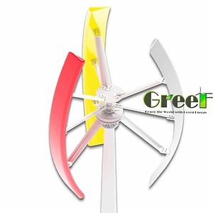 [Hot Item] 2kw 3phase AC 48V Roof Mounted Domestic Vertical Axis Wind Turbine with Low Rpm Outer Rotor Disc Coreless Generator