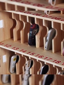 Cell Phone Locker,with Lock 30 Slots Desktop Cabinet Storage Box,fWall Mountable Cell Phone Storage, Or Classroom Office