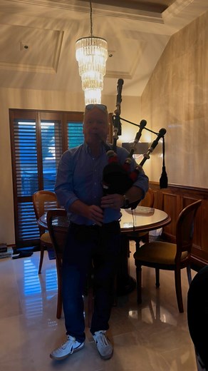 Bagpipes for sale!! Watch to find out more details. Wallace bagpipes, hand engraved silver, imitation ivory and African Blackwood owned and played by an RHCP founder. | Red Hot Chilli Pipers