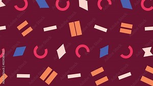 Repeating pattern with numbers and letters for backgrounds, icons, and design projects Stock Video